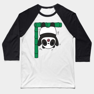 Panda Working Out Baseball T-Shirt